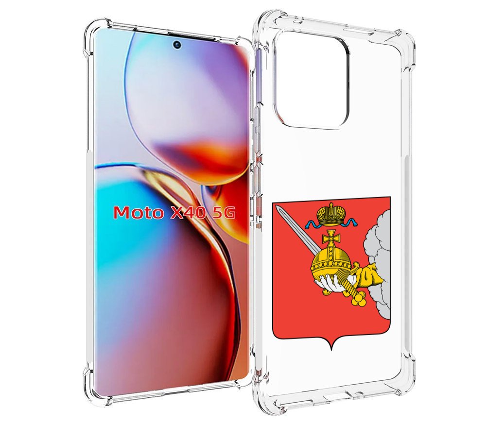 

Чехол MyPads герб-вологодскои-области для Motorola Moto X40, Прозрачный, Tocco