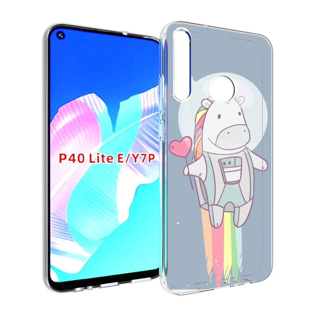

Чехол бампер MyPads единорог летит за орбиту для Huawei P40 Lite, Прозрачный, Tocco