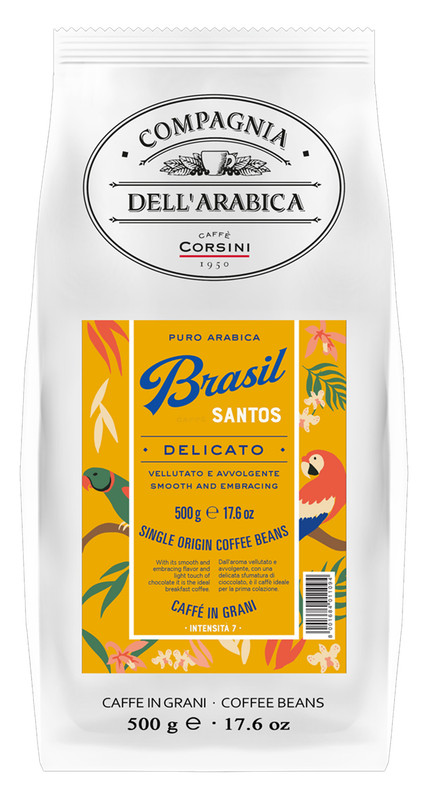 

Кофе в зернах Compagnia Dell'Arabica Puro Arabica Brasil Santos 500 г