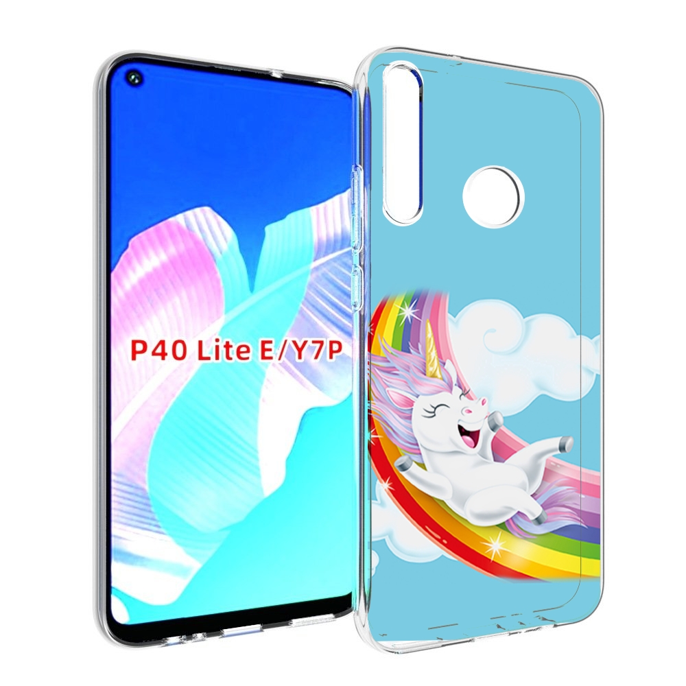 

Чехол бампер MyPads единорог-на-радуге для Huawei P40 Lite E, Прозрачный, Tocco