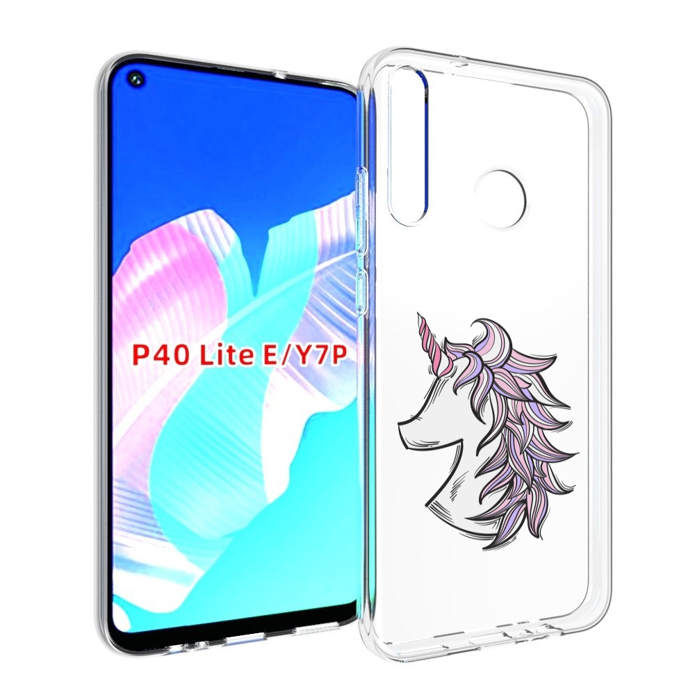 

Чехол бампер MyPads единорог-рисунок для Huawei P40 Lite E, Прозрачный, Tocco