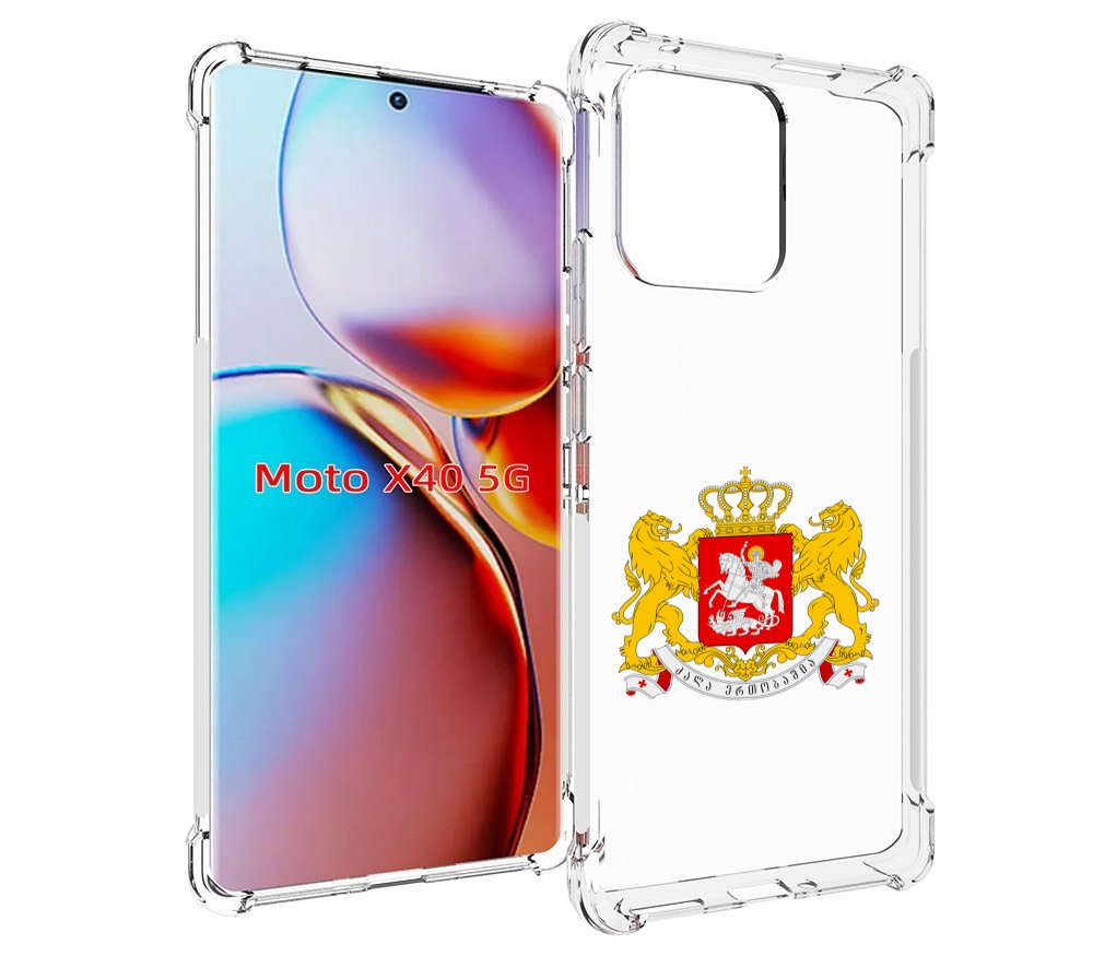 

Чехол MyPads герб-грузии для Motorola Moto X40, Прозрачный, Tocco