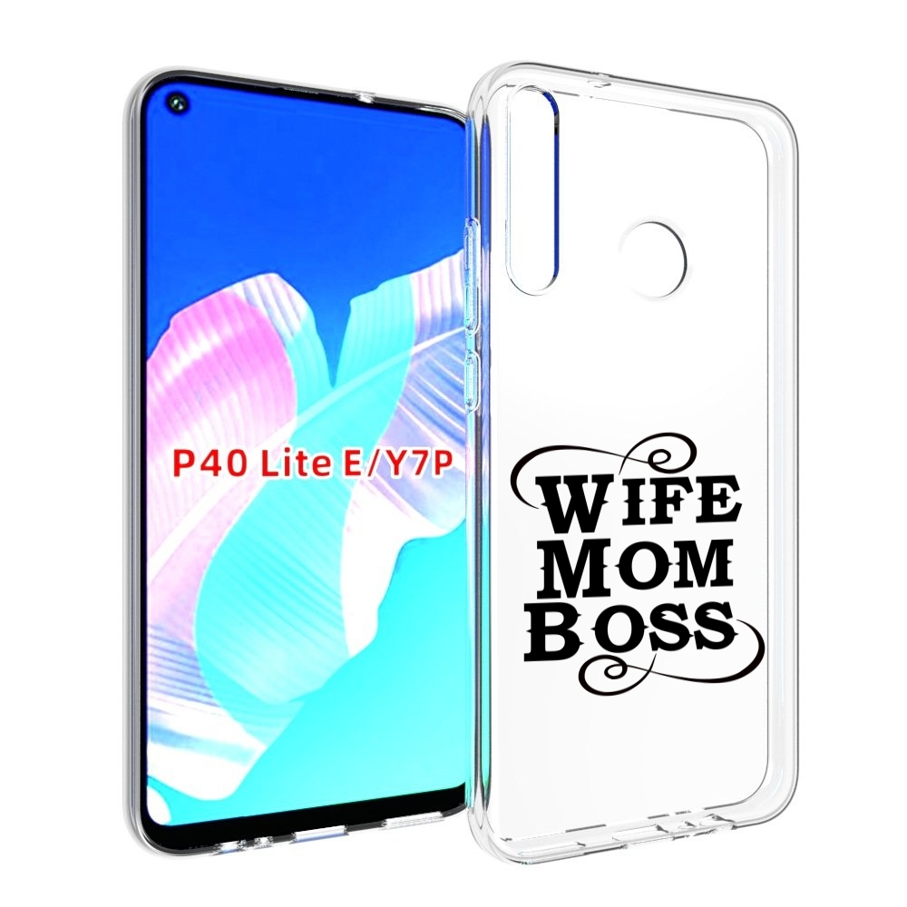 

Чехол бампер MyPads жена-мама-босс для Huawei P40 Lite E, Прозрачный, Tocco