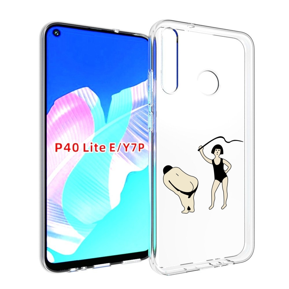 

Чехол бампер MyPads женщина-наказывает для Huawei P40 Lite E, Прозрачный, Tocco