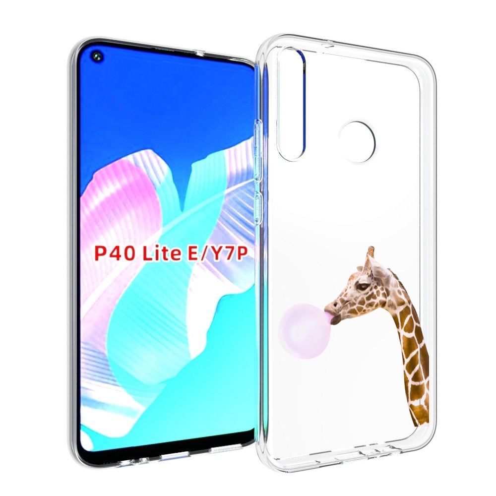 

Чехол бампер MyPads жираф-с-жвачкой для Huawei P40 Lite E, Прозрачный, Tocco