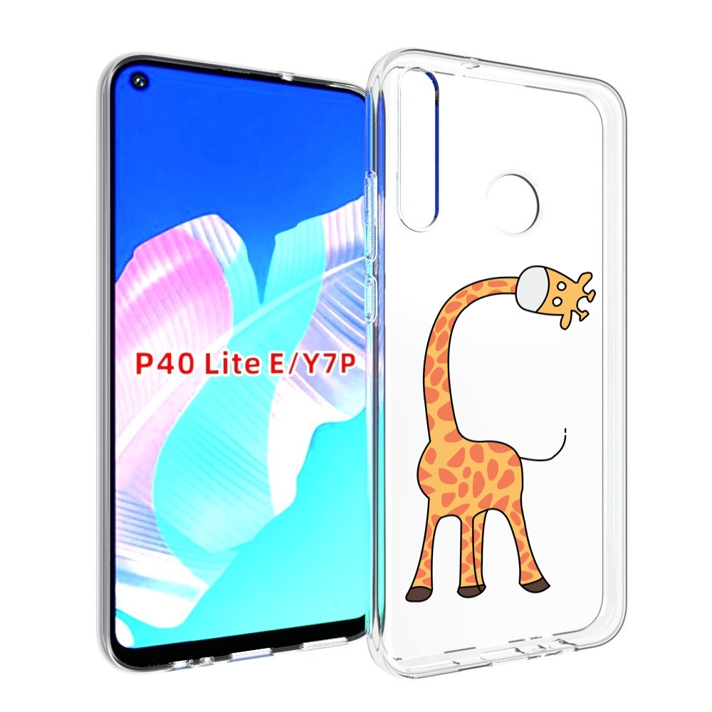 

Чехол бампер MyPads жирафик детский для Huawei P40 Lite E, Прозрачный, Tocco