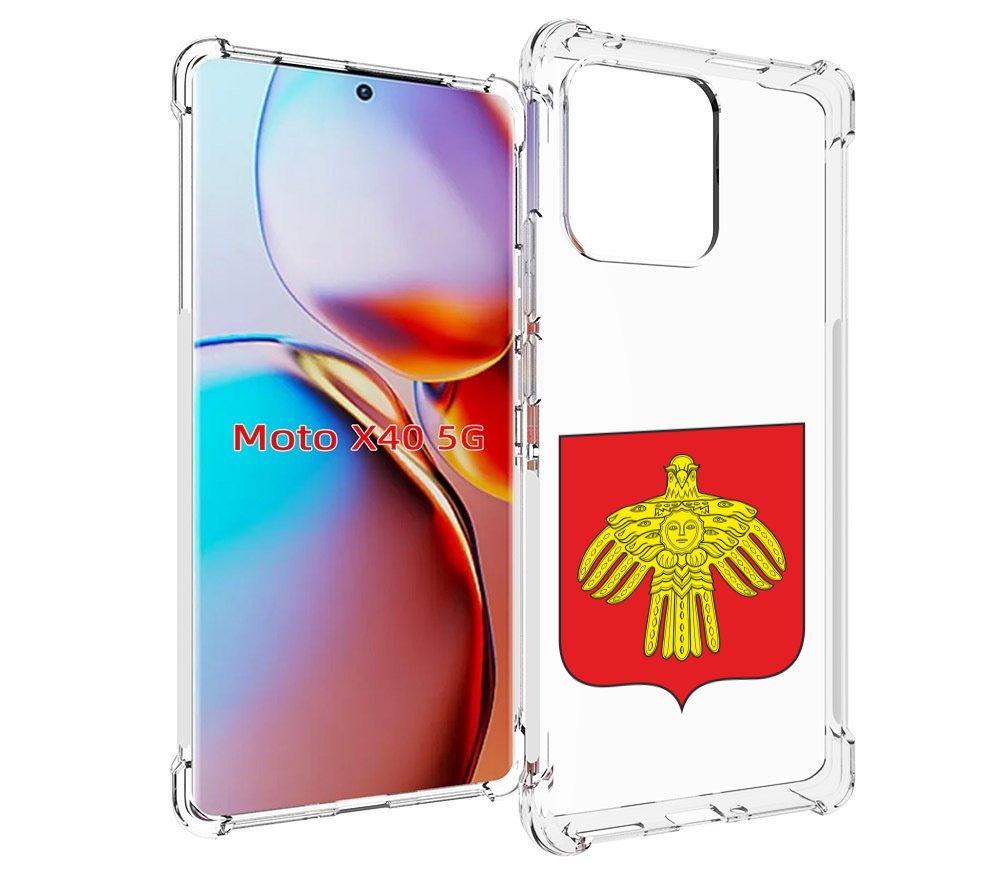 

Чехол MyPads герб-коми-сыктывкар для Motorola Moto X40, Прозрачный, Tocco
