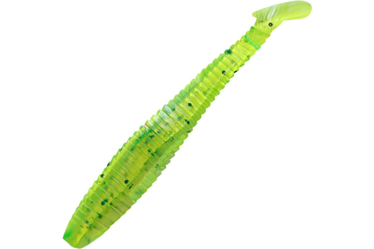 

Виброхвост YAMAN PRO Flatter Shad, р.5 inch, цвет #10 - Green pepper (уп. 4 шт.), Зеленый