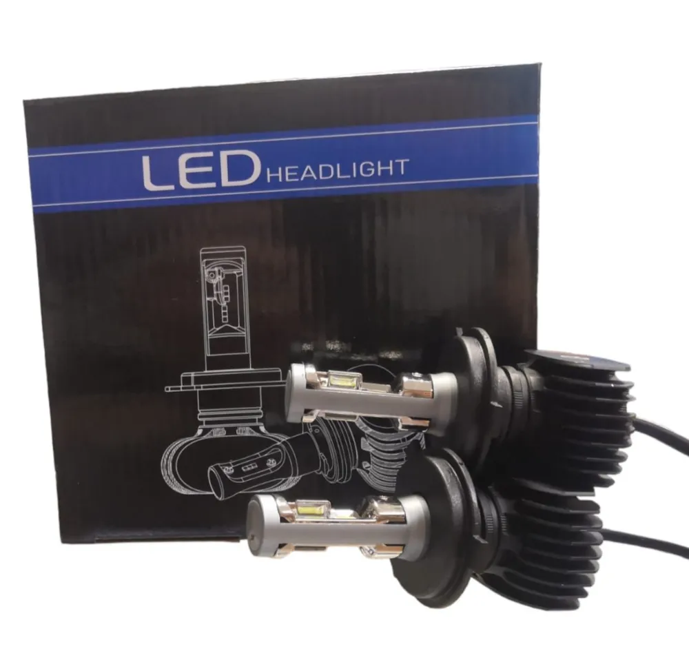 

Светодиодные лампы Led S1 H4 (ближний, дальний) 6500k, 4000 lm, 25w, 9-32V, комплект 2 шт.