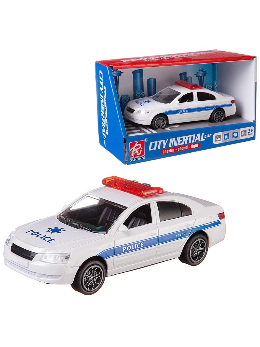 

Машинка Jun Cars Полиция, пластмассовая, 20х10х11,5 см, 117728-tn