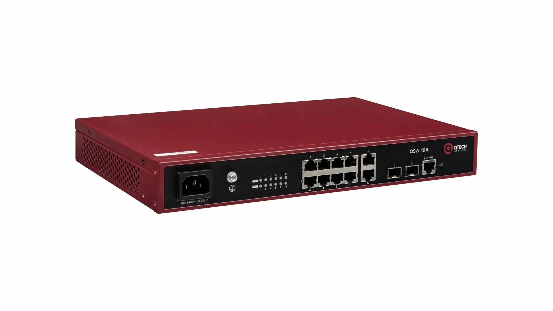 

Коммутатор Qtech QSW-4610-10T-AC красный, QSW-4610-10T-AC