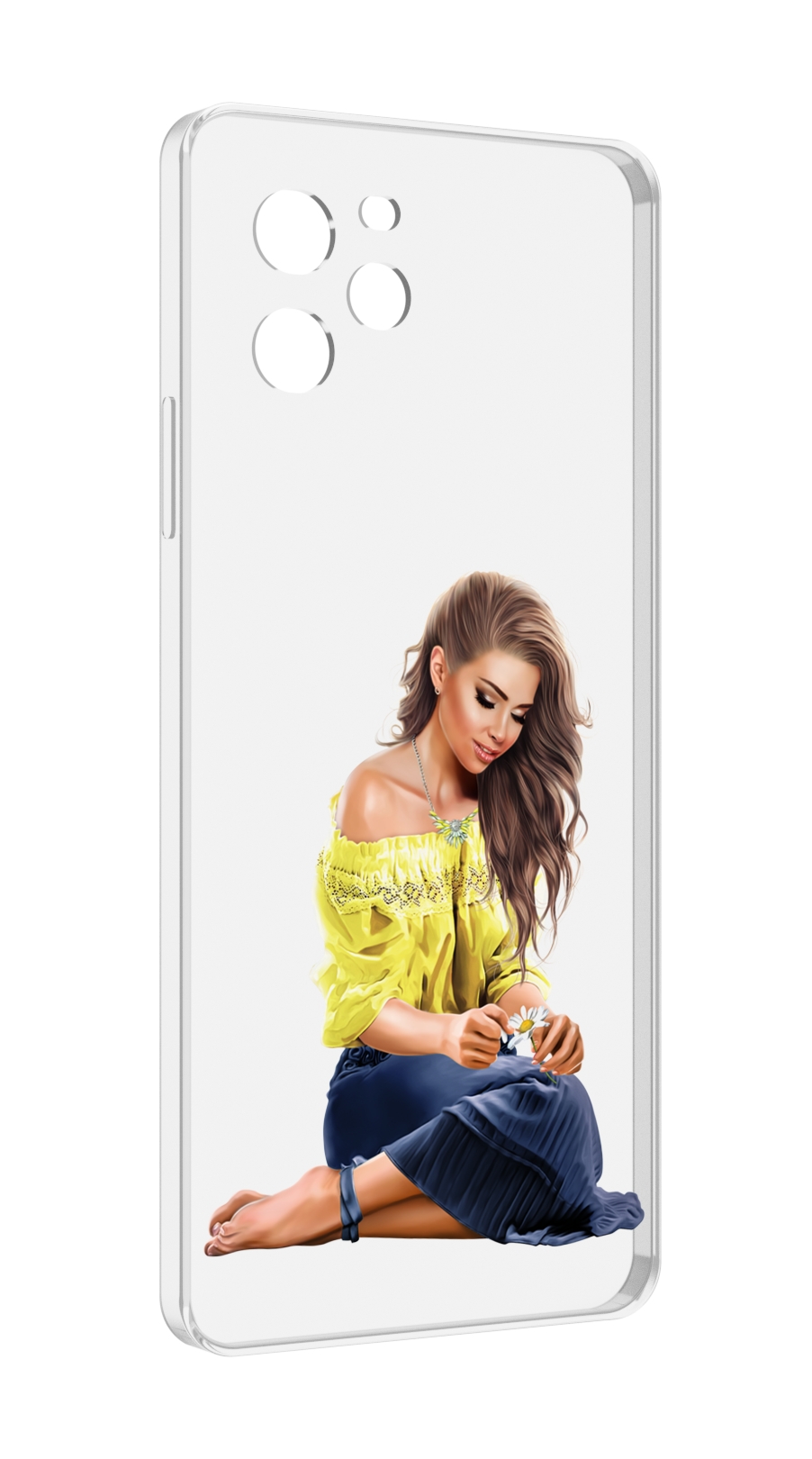 Чехол MyPads миленькая-девочка женский для Huawei Nova Y61 / Huawei Enjoy 50z