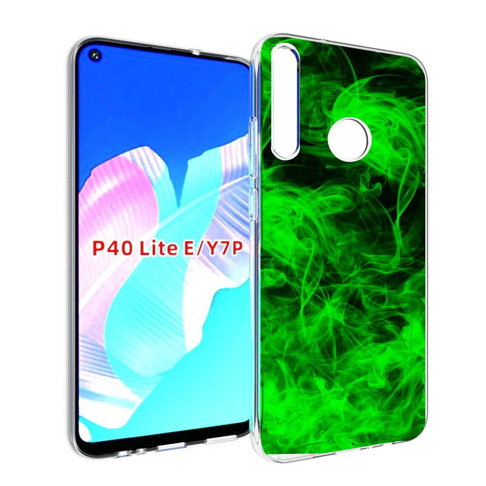 

Чехол бампер MyPads зеленый-дымок для Huawei P40 Lite E, Прозрачный, Tocco