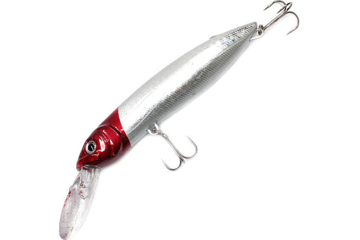 

Воблер Namazu Diving Spade Minnow, L-125 мм, 16,5г, минноу, плавающий (0,5-2м), цвет 2/200, Серебристый;красный, Diving Spade Minnow