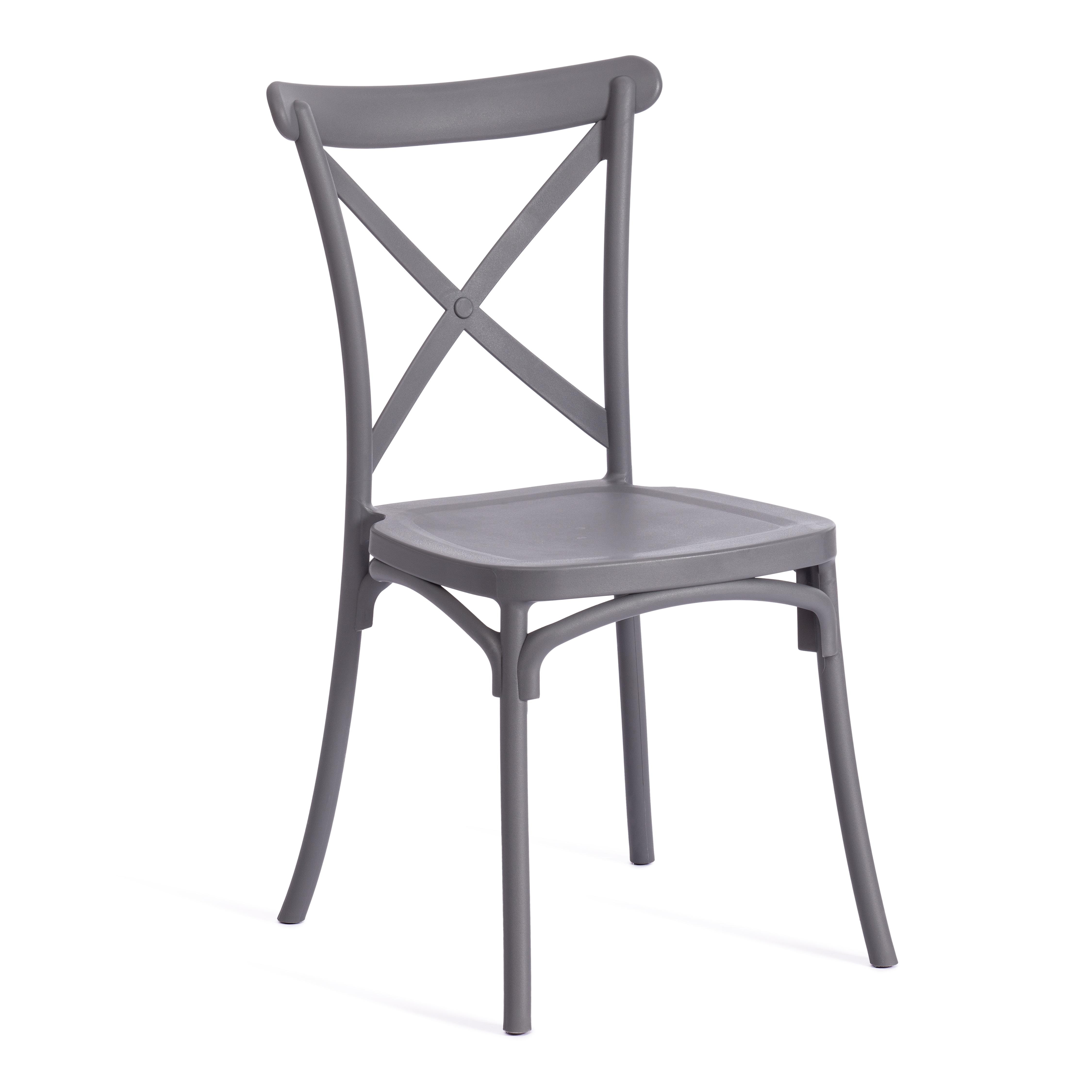 

Стулья для кухни 2 шт пластиковые со спинкой садовые на балкон Tetchair CROSS, CROSS