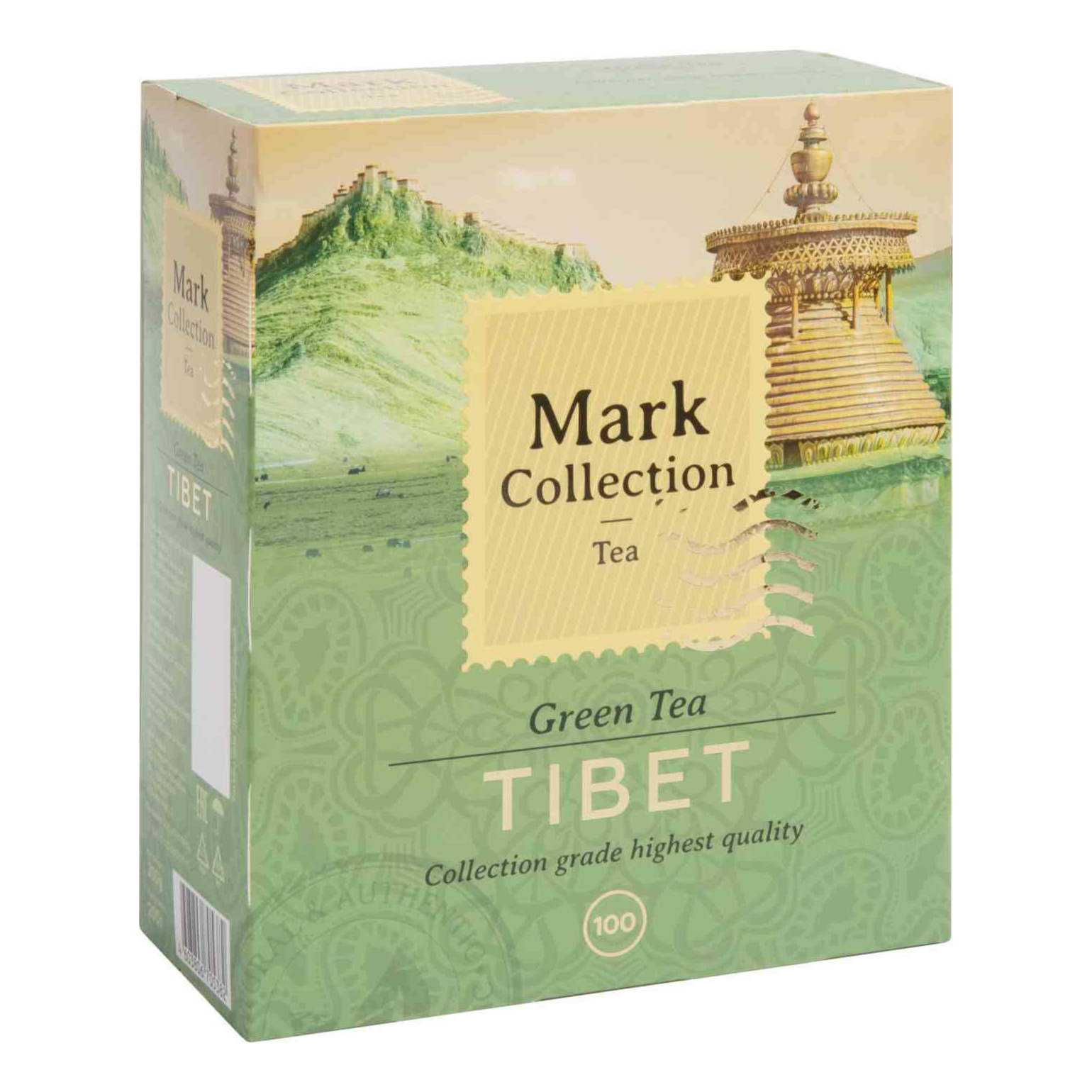 Чай зеленый Mark Collection Tibet в пакетиках 2 г х 100 шт