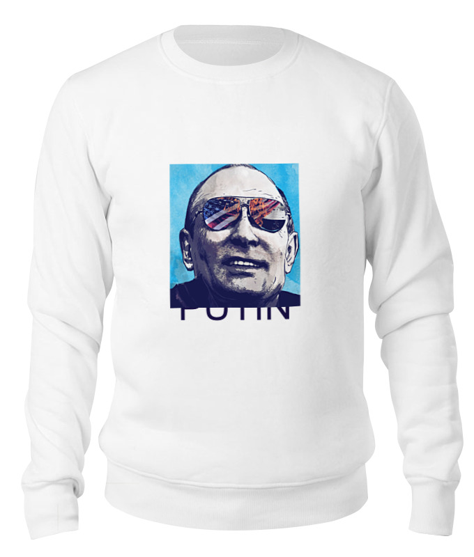 

Свитшот унисекс Printio Путин белый XL, Путин