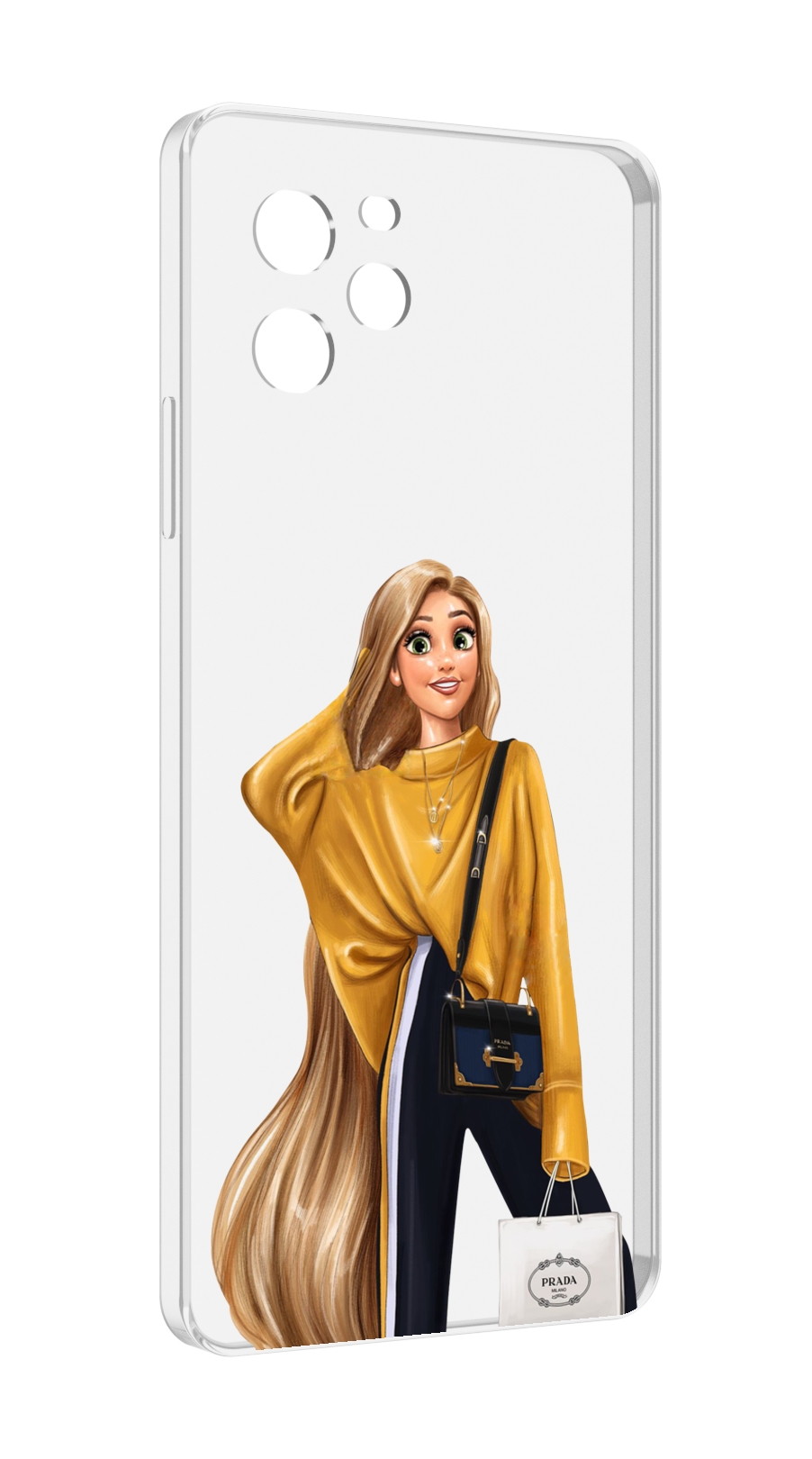 

Чехол MyPads модная-рапунсель женский для Huawei Nova Y61 / Huawei Enjoy 50z, Прозрачный, Tocco