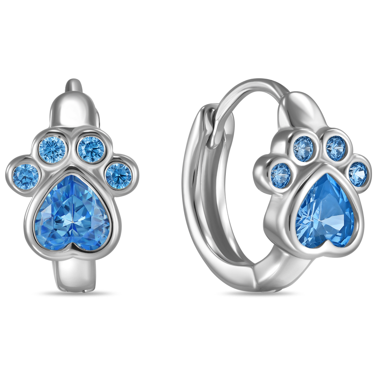 

Серьги конго из серебра MIUZ Diamonds (Московский ювелирный завод) E2036-SL-3787, фианит, E2036-SL-3787