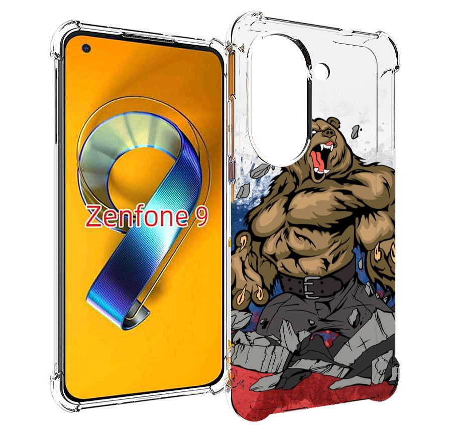 

Чехол MyPads медведь защитник родины для Asus Zenfone 9 (AI2202), Прозрачный, Tocco