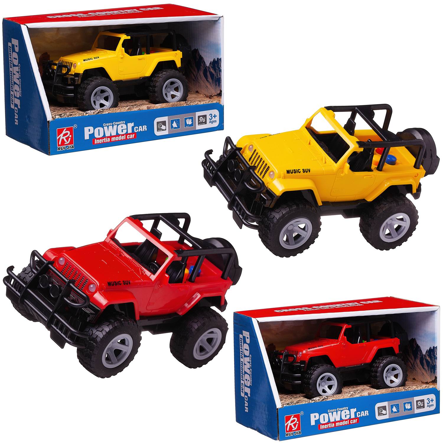 

Машинка Jun Cars Джип, пластмассовая, 20х12х10 см, 117730-tn