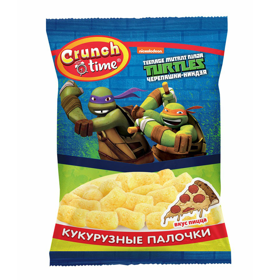 Its crunch time. Кукурузные палочки Кранч тайм. Черепашки ниндзя кукурузные палочки. Кукурузные палочки со вкусом пиццы. Crunch time шарики кукурузные.