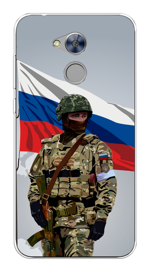 

Чехол Awog на Honor 6A "Солдат с флагом", Белый;синий;красный;зеленый, 63650-1