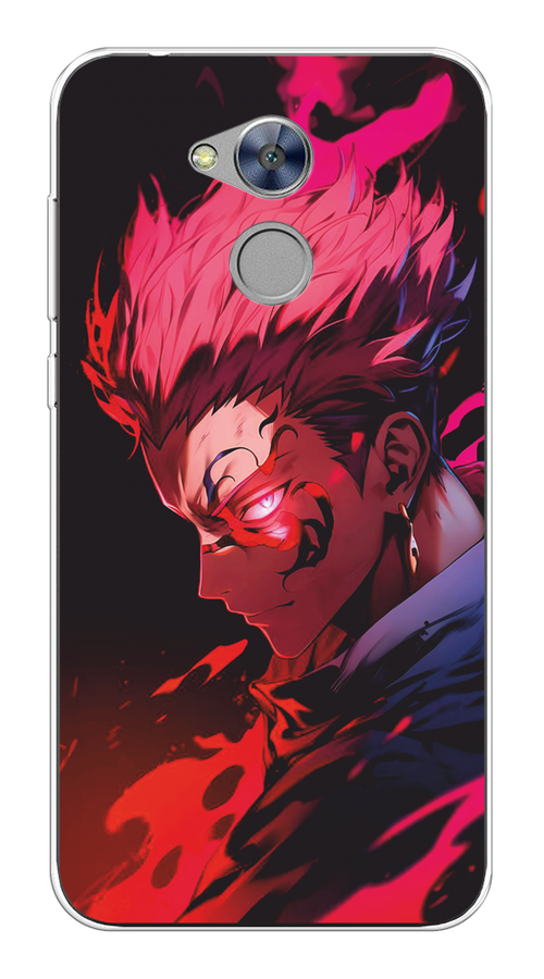 

Чехол Awog на Honor 6A "Взгляд Сукуны", Розовый;красный;черный, 63650-1