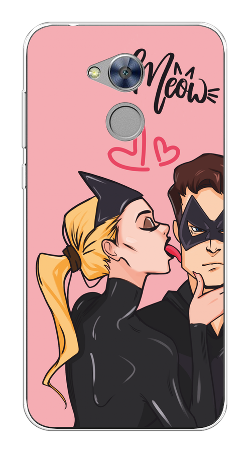

Чехол Awog на Honor 6A "Kiss of Cat Woman", Розовый;черный;бежевый, 63650-1