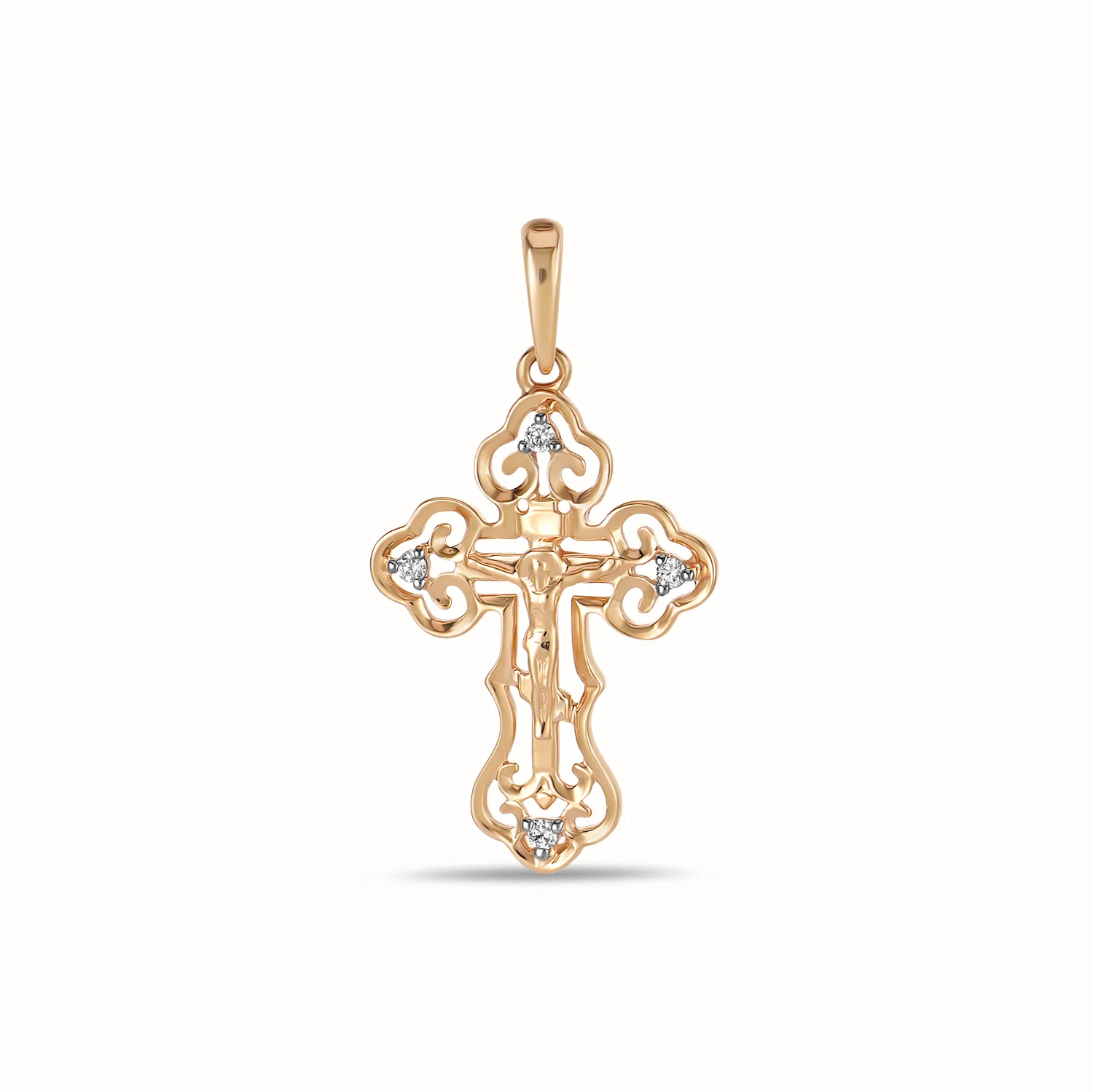 

Кулон из красного золота MIUZ Diamonds (Московский ювелирный завод) J01-L-60046-Z, фианит, J01-L-60046-Z