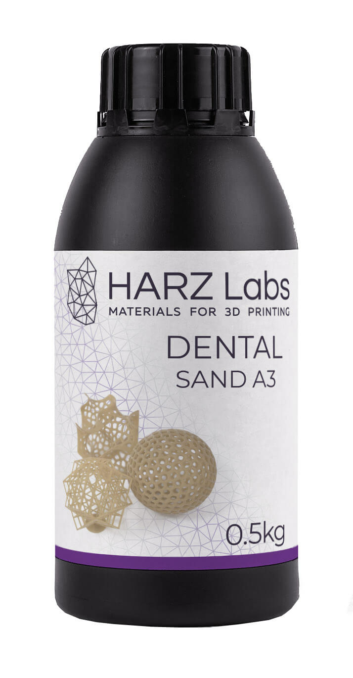 

Фотополимер HARZ Labs Dental Sand A3, 0,5 л