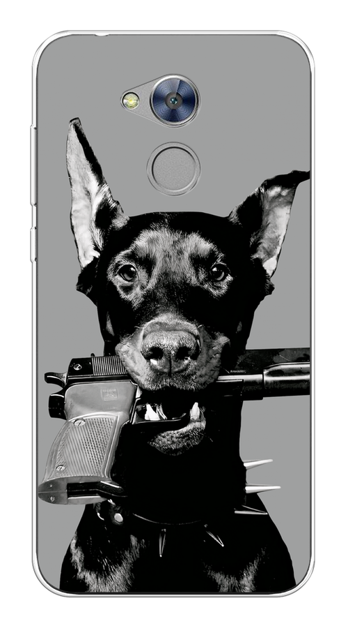 

Чехол Awog на Honor 6A "Доберман", Серый, 63650-1