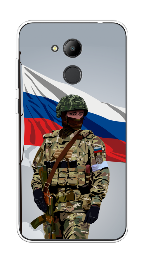 

Чехол Awog на Honor 6C Pro "Солдат с флагом", Белый;синий;красный;зеленый, 63850-1