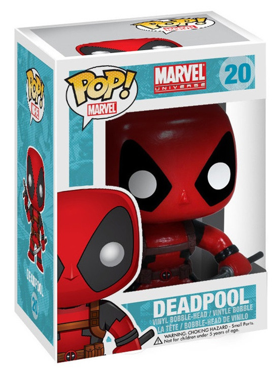 

Фигурка Funko POP! Дэдпул с оружием Марвел Deadpool Marvel №20 головотряс 10 см
