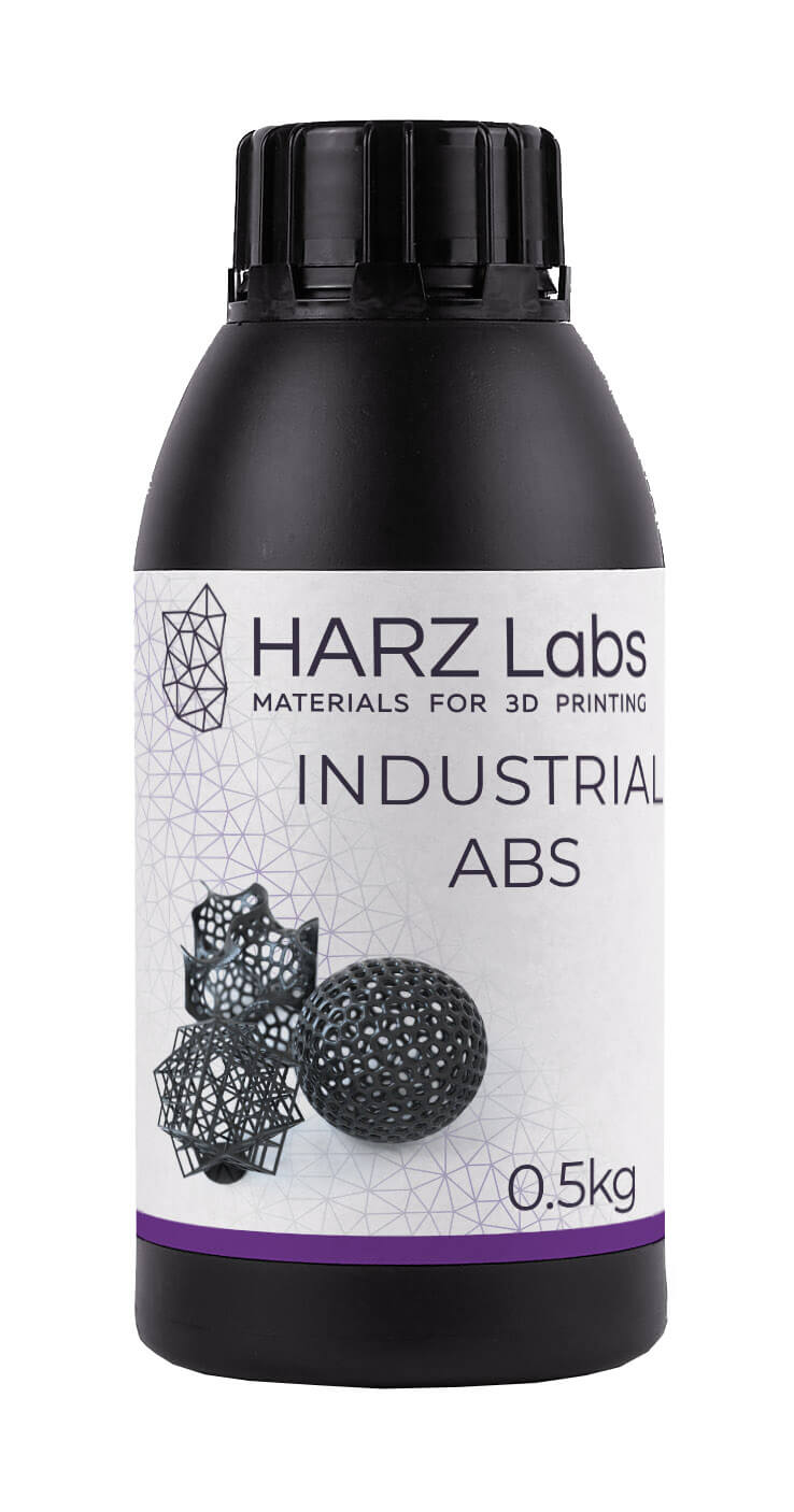 Фотополимер HARZ Labs Industrial ABS Black, 0,5 л