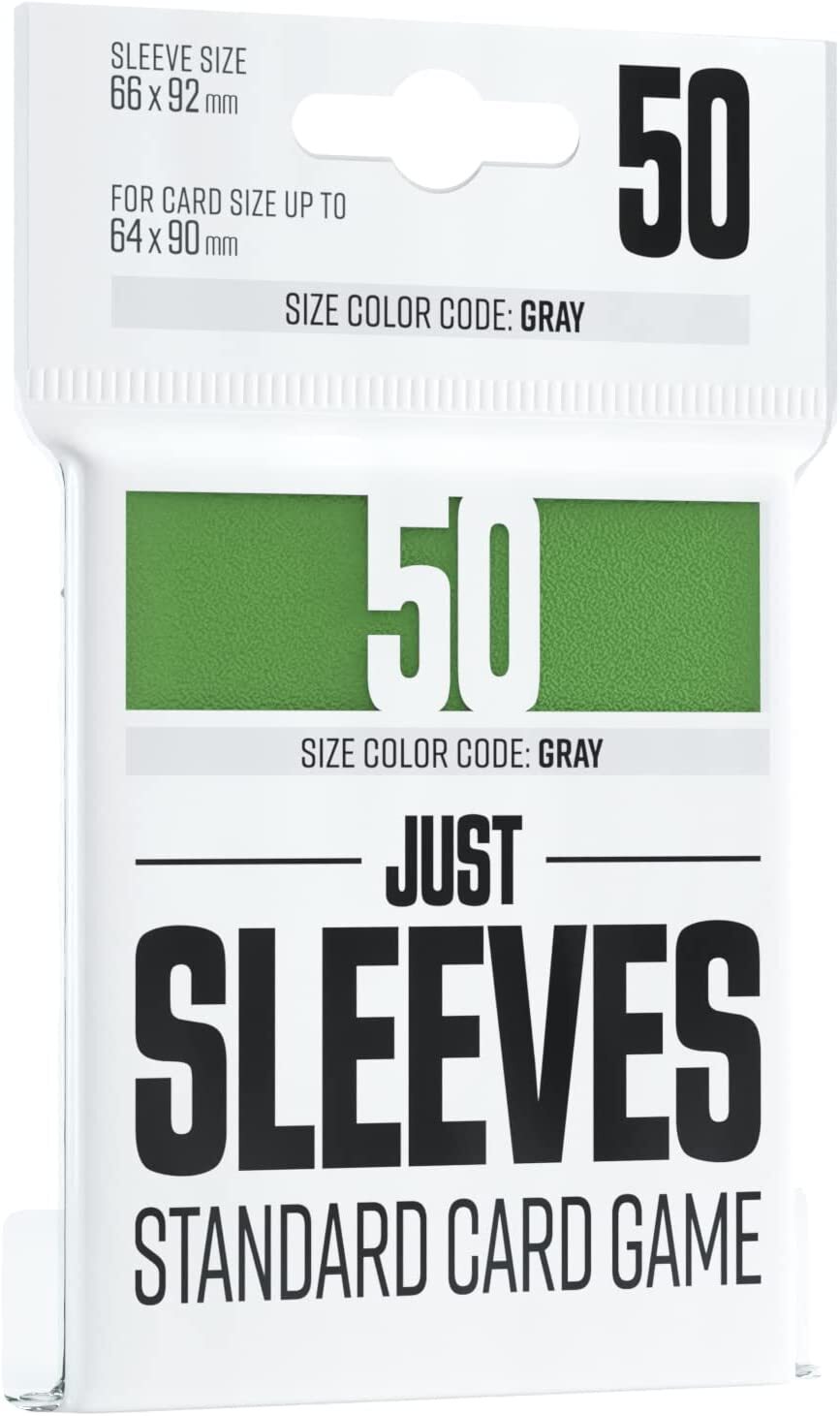 

Протекторы для карт Gamegenic Just Sleeves Green 50 шт, GGX10006ML, Зеленый