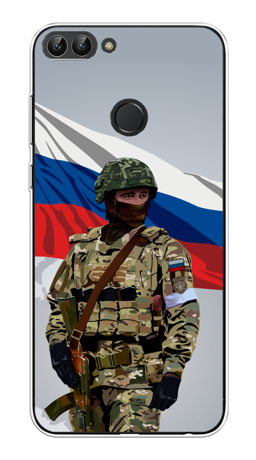 

Чехол Awog на Huawei P Smart "Солдат с флагом", Белый;синий;красный;зеленый, 64050-1