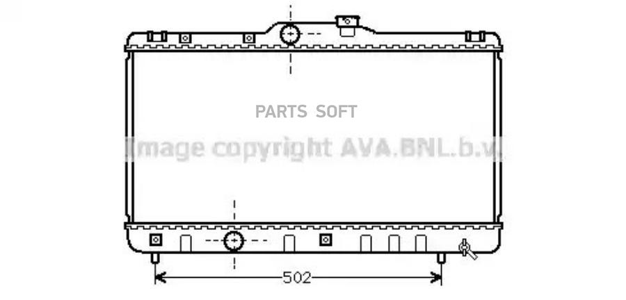 AVA TOA2147_радиатор системы охлаждения! Toyota Corolla 1.3i-1.6i 92-99