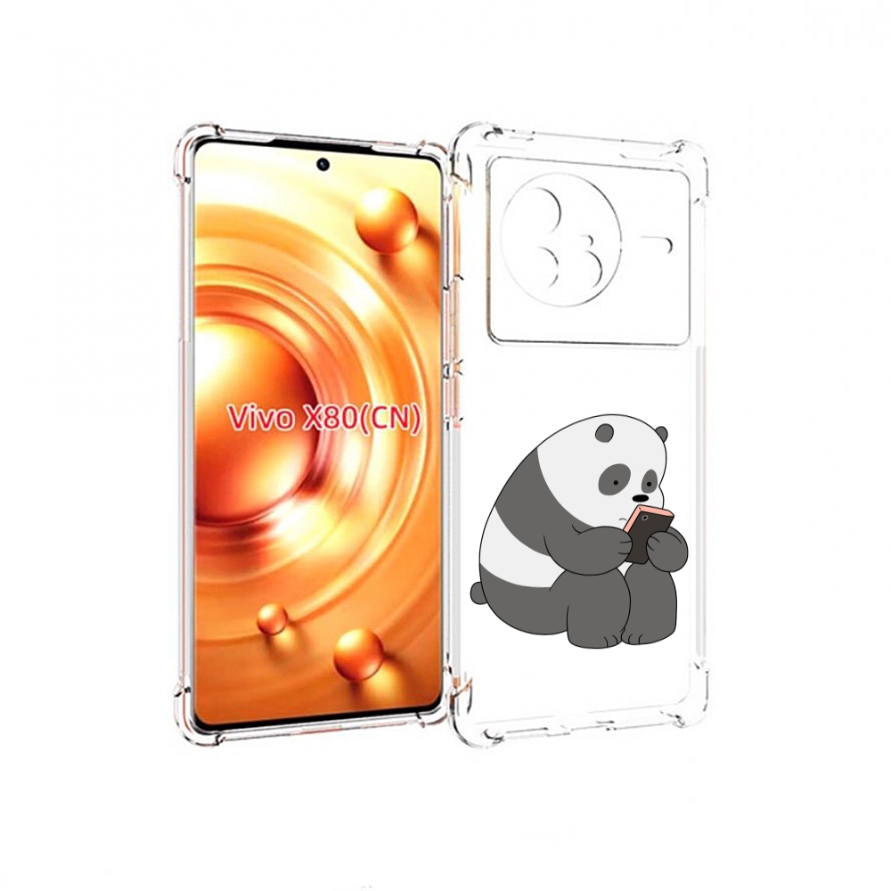 

Чехол Mypads Панда-В-Телефоне Для Vivo X80, Прозрачный, Tocco