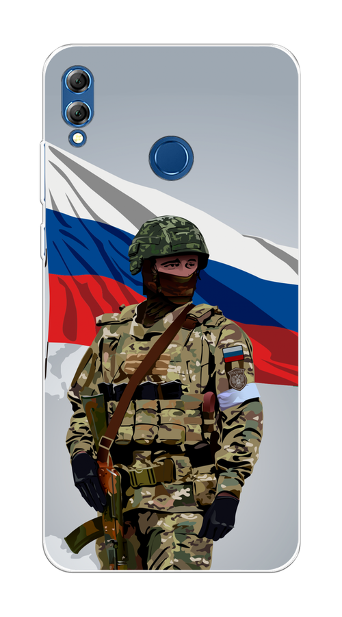 

Чехол Awog на Honor 8X Max "Солдат с флагом", Белый;синий;красный;зеленый, 66550-1