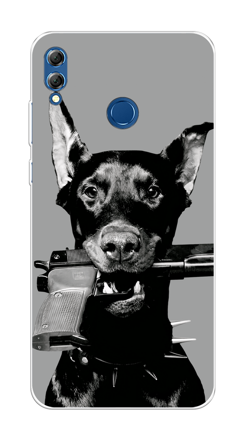 

Чехол Awog на Honor 8X Max "Доберман", Серый, 66550-1