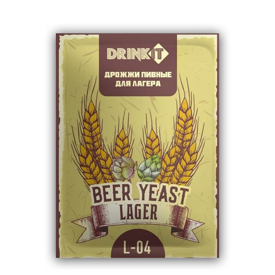 

Дрожжи пивные ЛАГЕРНЫЕ L-04 DRINKIT 12 г.