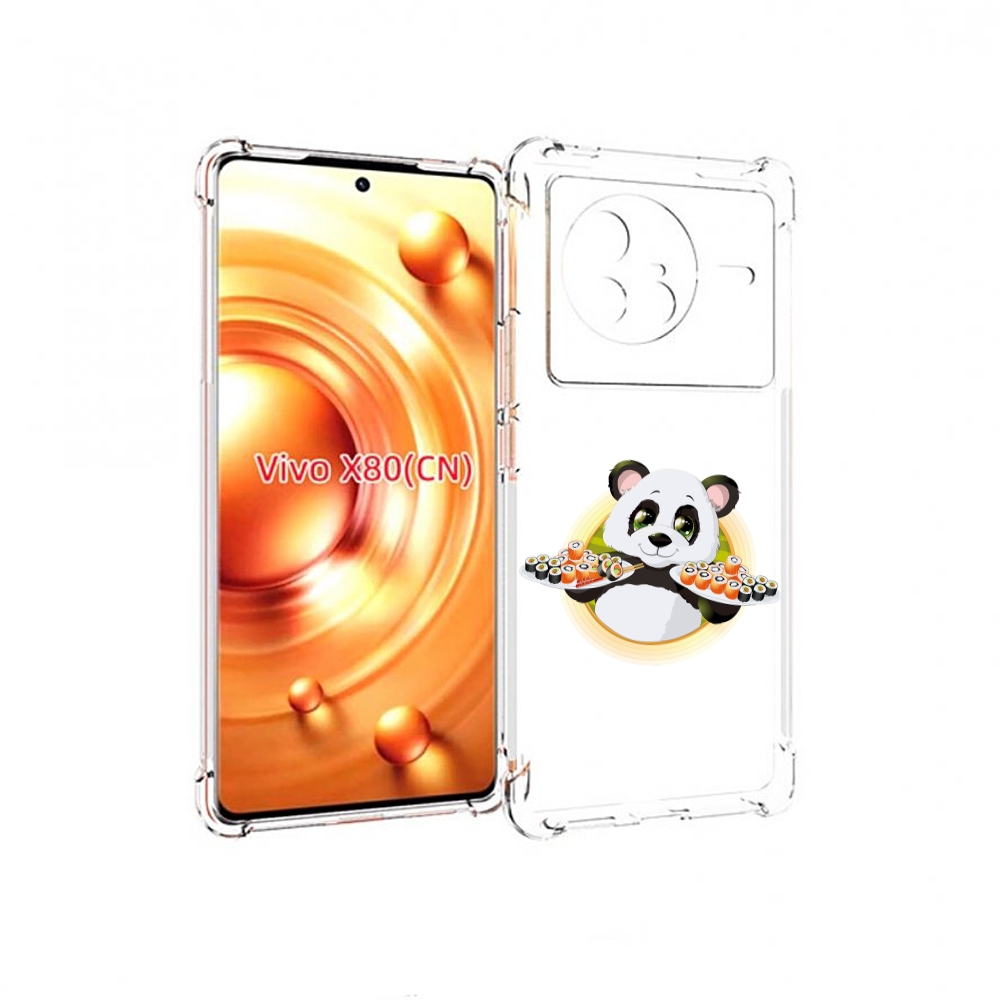 

Чехол Mypads Панда-С-Суши Для Vivo X80, Прозрачный, Tocco