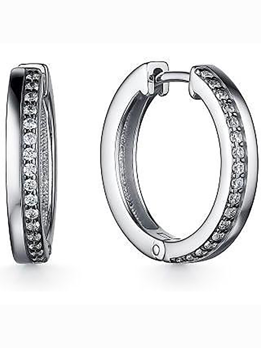 

Серьги с 34 фианитами из серебра Алкор серебро 02-2284_00КЦ-07, 02-2284_00КЦ-07