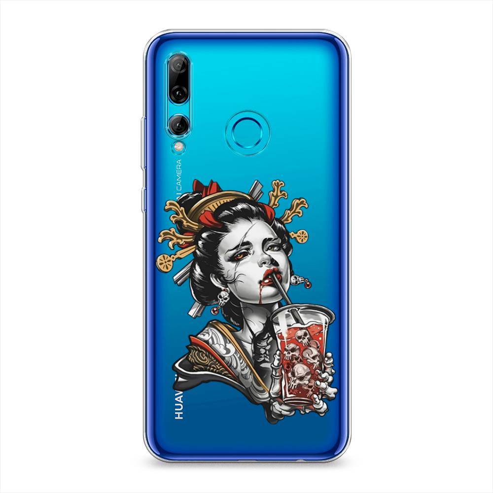 

Чехол на Honor 10i "Опасная гейша", Красный;черный;серый, 69250-4