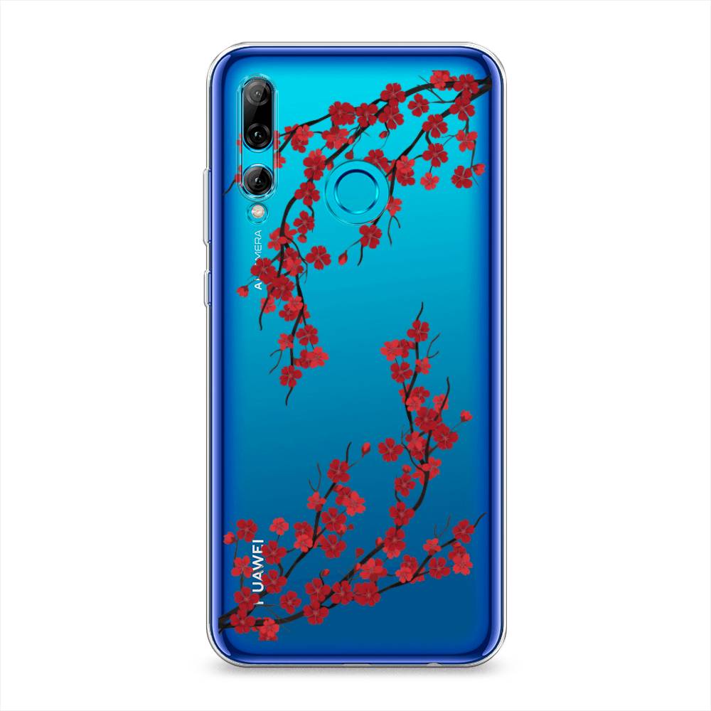 

Чехол на Honor 10i "Красная сакура", Красный;черный, 69250-2