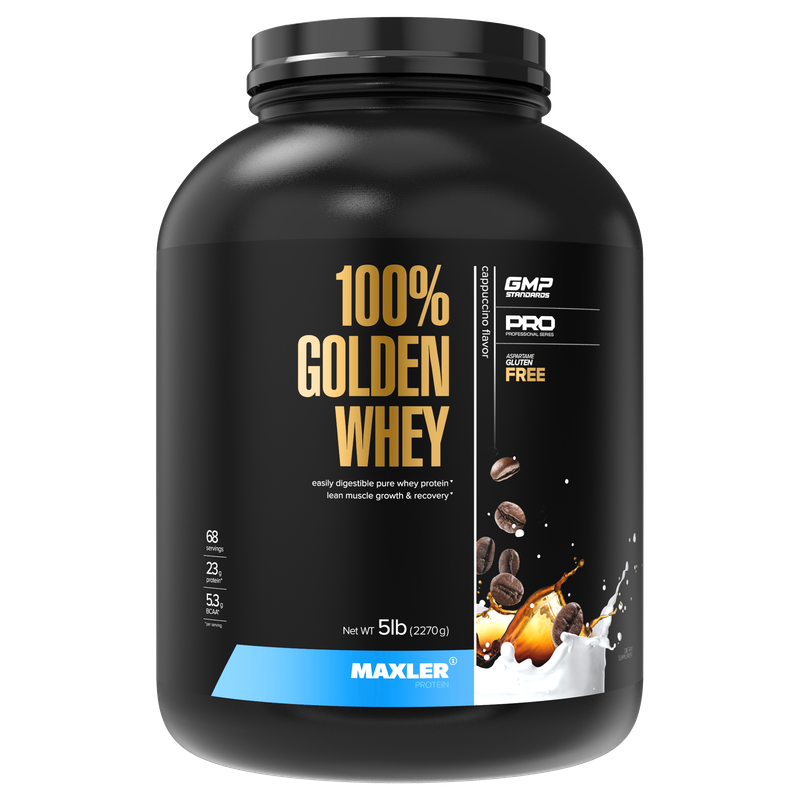 

Протеин сывороточный MAXLER Golden Whey "Капучино" (2,27 кг), 100% Golden Whey