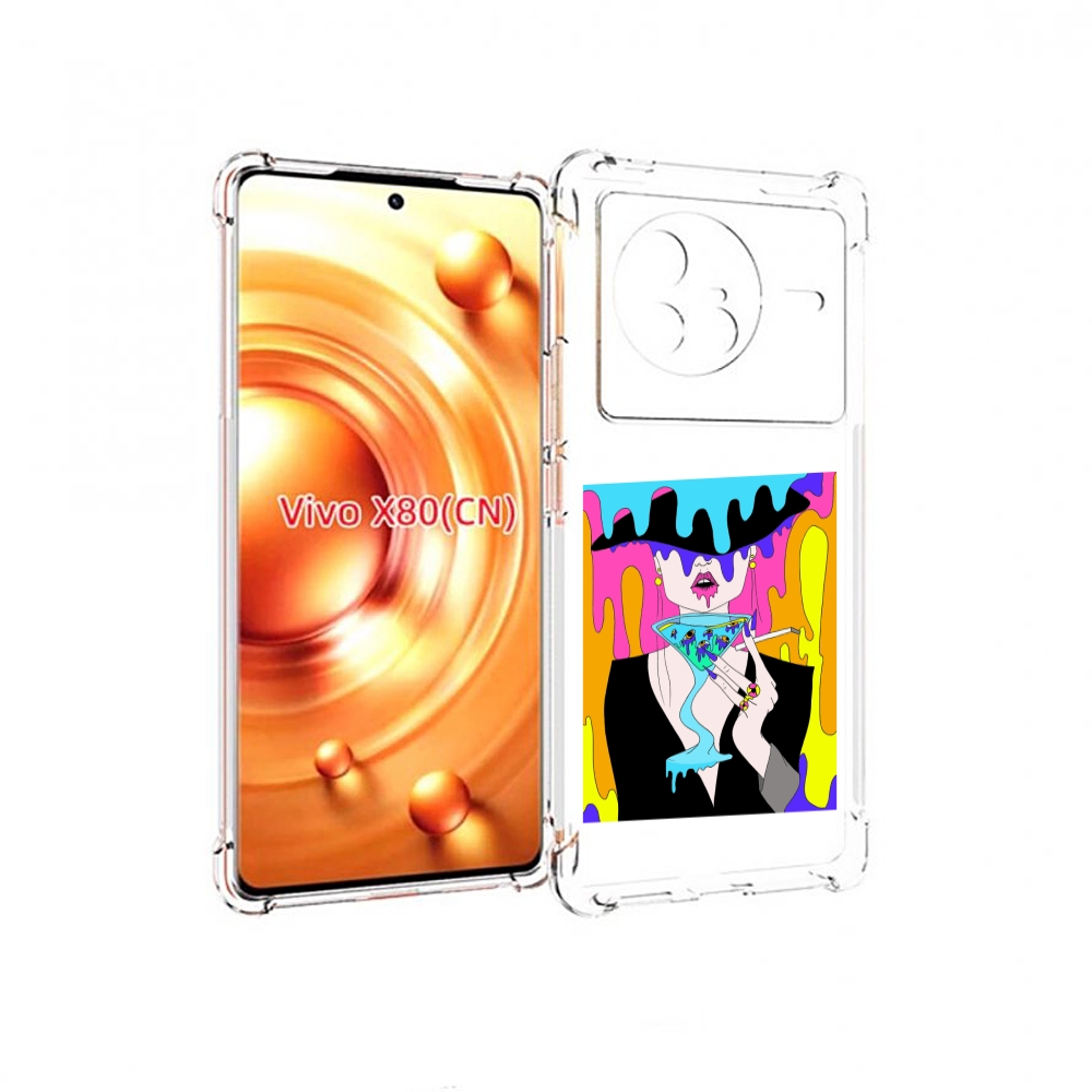 

Чехол Mypads Плавленая Девушка Акварель Женский Для Vivo X80, Прозрачный, Tocco