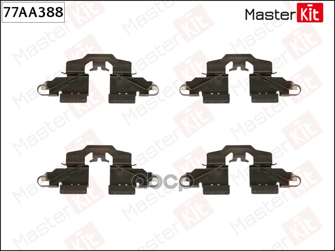 

Комплект Установочный Тормозных Колодок Toyota Yaris (_p9_) 2005 - MasterKit арт. 77aa388, 77AA388