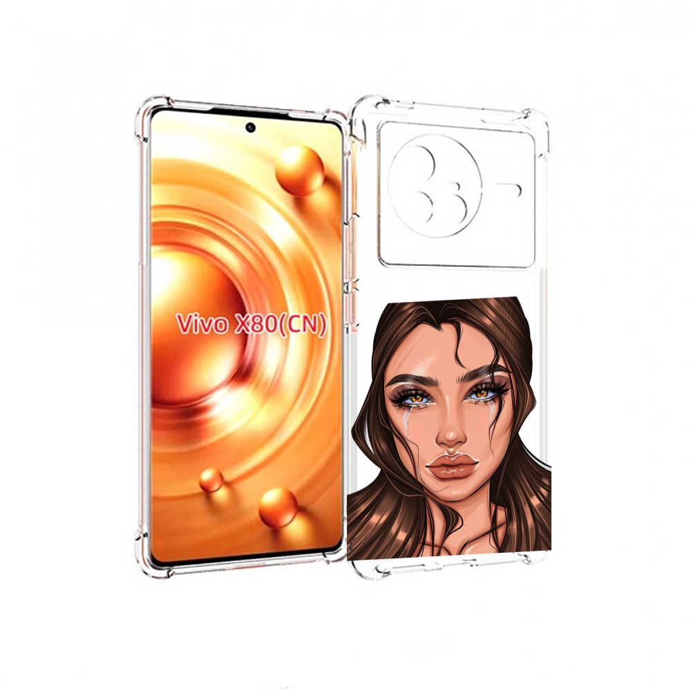 

Чехол Mypads Плачущая-Девушка Женский Для Vivo X80, Прозрачный, Tocco